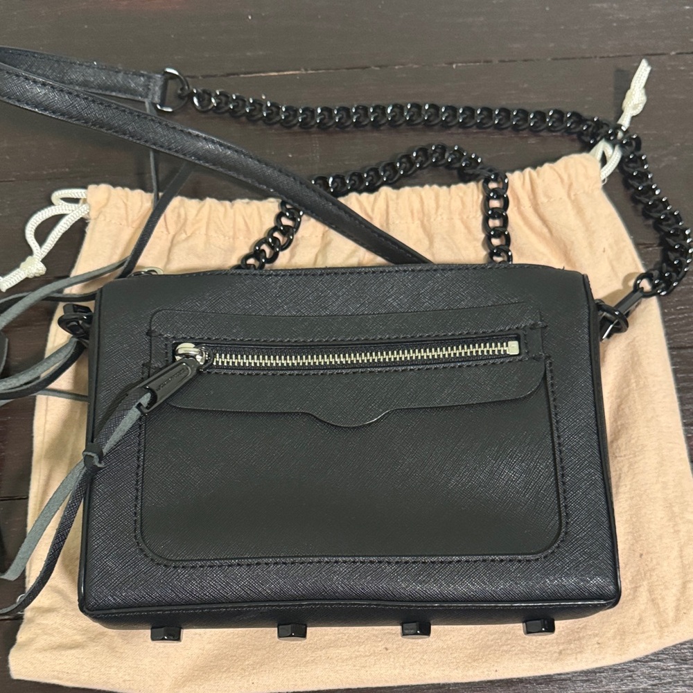 Rebecca Minkoff Black Crossbody Bag with Chain Strap